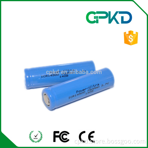 720mAh ICR14500 li-ion battery for water meter smart meter